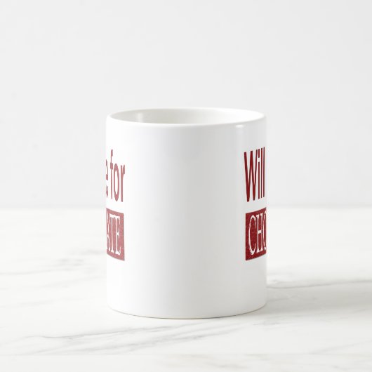Schreibt für Schokoladen-Geschenk für Verfasser Kaffeetasse (Mittel)