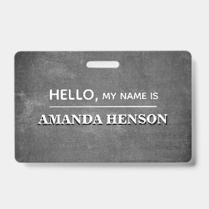 Schreibtafel Modern Mein Name ist Ausweis