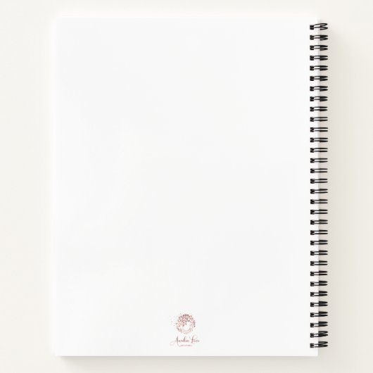 Schreibtherapie-Notebook Notizblock (Rückseite)