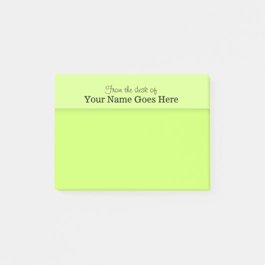 SCHREIBTISCH-Anmerkungsorganisator der grünen Post-it Klebezettel (Vorderseite)