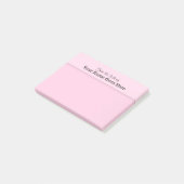 SCHREIBTISCH-Anmerkungsorganisator der rosa Lehrer Post-it Klebezettel (angewinkelt)