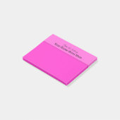 SCHREIBTISCH-Anmerkungsorganisator der rosa Lehrer Post-it Klebezettel (angewinkelt)