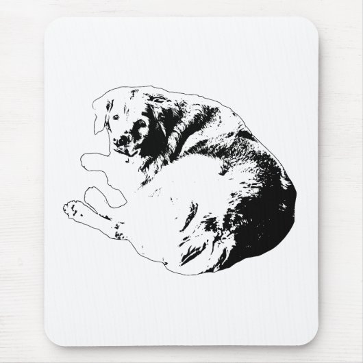 Schreibtisch-Curl, Stille Balance Mousepad (Vorne)