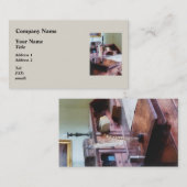 Schreibtisch des Kartografen Visitenkarte (Vorne/Hinten)