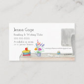 Schreibtisch des Lehrers für Wasserfarbenlehre Sch Visitenkarte (Vorderseite)