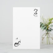 Schreibtisch-Drachen Briefpapier (Stehend Vorderseite)