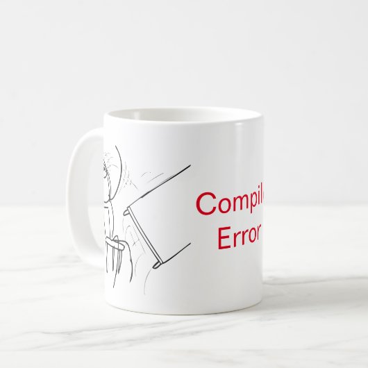 Schreibtisch drehen Typ kompilieren Kaffeetasse (Vorderseite Links)