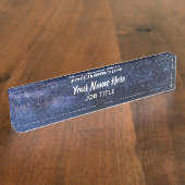 Schreibtisch für den Außenbereich Namensplakette (Seite)