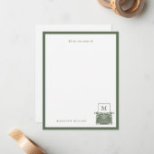 Schreibtisch für die Personalisierte Vintage Schre Mitteilungskarte (Vorderseite/Rückseite Beispiel)