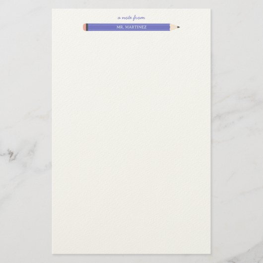Schreibtisch für Lehrer der Schule zur Veranschaul Briefpapier (Vorderseite)