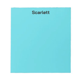 Schreibtisch für Personalisierte Pastelfarbenfarbe Notizblock