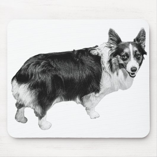 Schreibtisch-Glow-Corgi-Stimmung Mousepad (Vorne)
