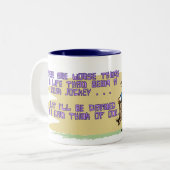 Schreibtisch-Jockey-Kaffee-Tasse Zweifarbige Tasse (Vorderseite Links)