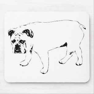 Schreibtisch lächelt, tintiger Hundepad Mousepad