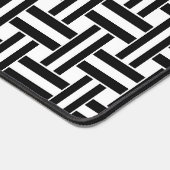 Schreibtisch Mat Black & White Strip Schreibtischunterlage (Ecke)