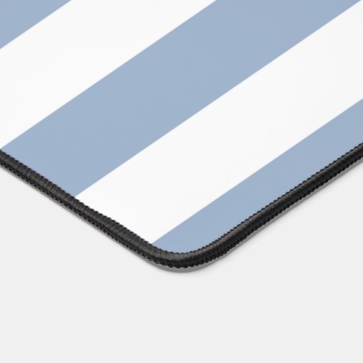 Schreibtisch Mat Blue & White Strip Schreibtischunterlage (Ecke)
