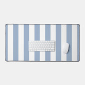 Schreibtisch Mat Blue & White Strip Schreibtischunterlage (Tastatur & Maus)