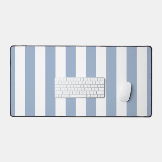 Schreibtisch Mat Blue & White Strip Schreibtischunterlage (Tastatur & Maus)