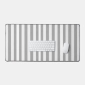 Schreibtisch Mat Gray & White Strip Schreibtischunterlage (Tastatur & Maus)