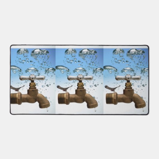 Schreibtisch Mat Plumber Water Faucet Schreibtischunterlage (Vorderseite)