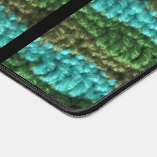 Schreibtisch Mat - Wellenmuster für Häkchen Schreibtischunterlage (Ecke)