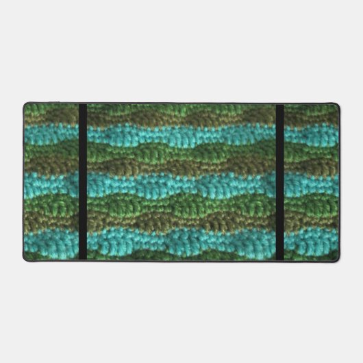 Schreibtisch Mat - Wellenmuster für Häkchen Schreibtischunterlage (Vorderseite)