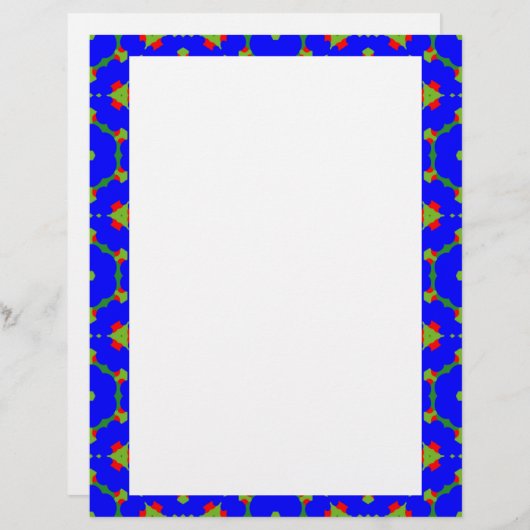 Schreibtisch mit blauem August (Vorne/Hinten)