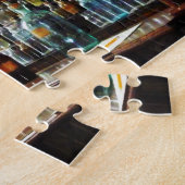 Schreibtisch mit Chemikalienflaschen Puzzle (Seite)