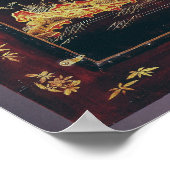 Schreibtisch mit chinesischem Lack dekoriert Poster (Ecke)