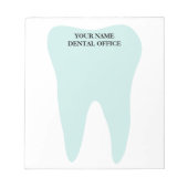 Schreibtisch mit großem Zahlopf Notizblock (Vorderseite)