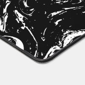 Schreibtisch mit schwarzem und weißem Marmor Schreibtischunterlage (Ecke)