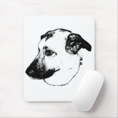 Schreibtisch-Muse, Fette Umrandung Mousepad (Mit Mouse)