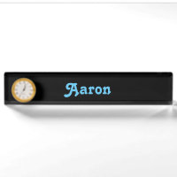 Schreibtisch Name Plate Aaron
