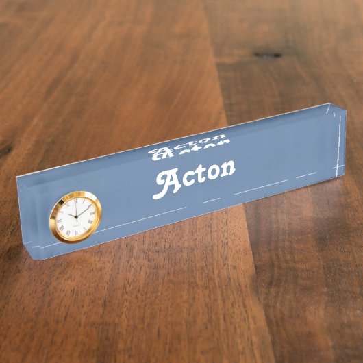Schreibtisch Name Plate Acton Namensplakette (Seite)