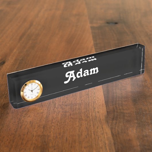 Schreibtisch Name Plate Adam Namensplakette (Seite)