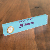 Schreibtisch Name Plate Alberto Namensplakette (Seite)