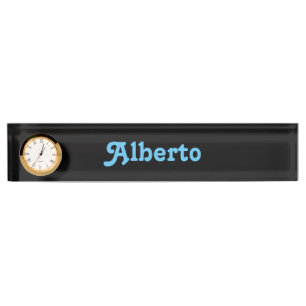 Schreibtisch Name Plate Alberto Namensplakette