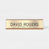 Schreibtisch Name Plate Schreibtischnamensplakette (Vorderseite )