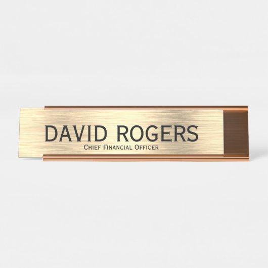 Schreibtisch Name Plate Schreibtischnamensplakette (Vorderseite )