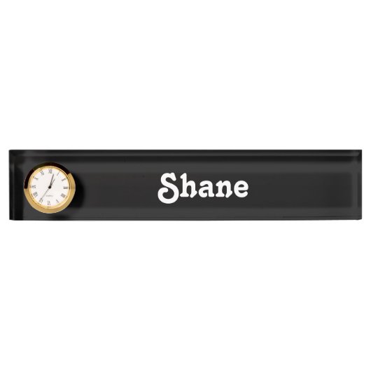 Schreibtisch Name Plate Shane Namensplakette (Vorderseite)