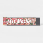 Schreibtisch Name Plate, Standard (2" x 8"), Silbe Schreibtischnamensplakette (Vorderseite )