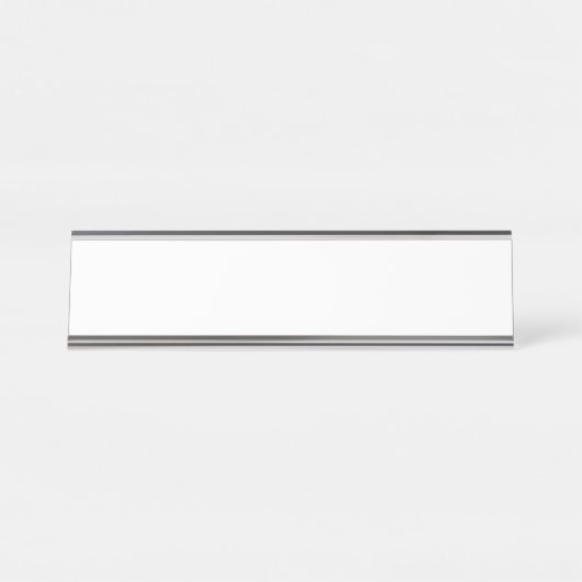 Schreibtisch Name Plate, Standard (2" x 8"), Silbe Schreibtischnamensplakette (Vorderseite )