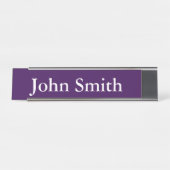 Schreibtisch Name Plate, Standard (2" x 8"), Silbe Schreibtischnamensplakette (Vorderseite )