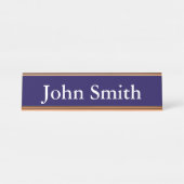 Schreibtisch Name Plate, Standard (2" x 8"), Silbe Schreibtischnamensplakette (Vorderseite )