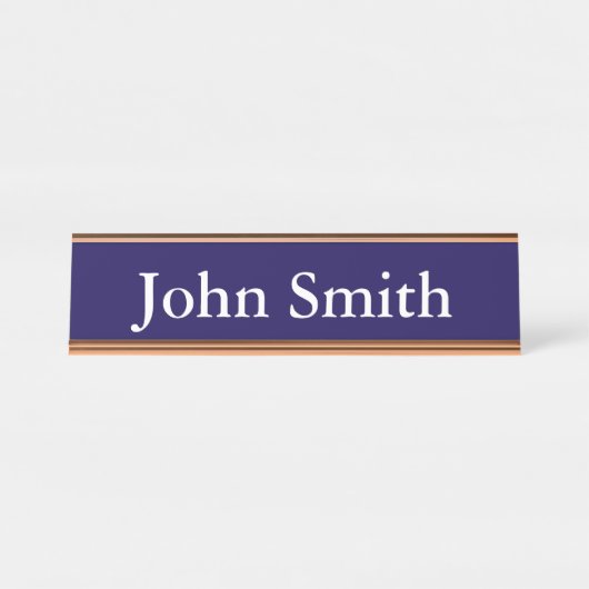 Schreibtisch Name Plate, Standard (2" x 8"), Silbe Schreibtischnamensplakette (Vorderseite )