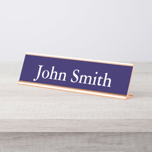 Schreibtisch Name Plate, Standard (2" x 8"), Silbe Schreibtischnamensplakette (Vorderseite )