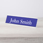 Schreibtisch Name Plate, Standard (2" x 8"), Silbe Schreibtischnamensplakette (Vorderseite )