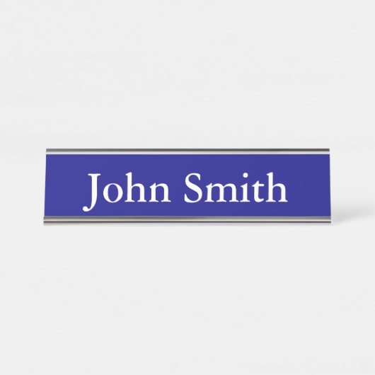 Schreibtisch Name Plate, Standard (2" x 8"), Silbe Schreibtischnamensplakette (Vorderseite )