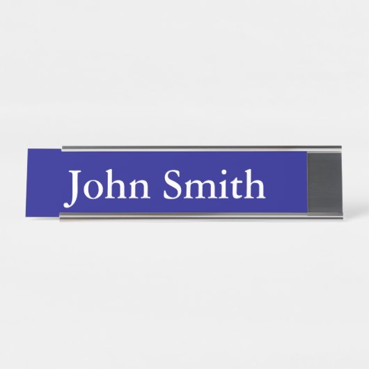 Schreibtisch Name Plate, Standard (2" x 8"), Silbe Schreibtischnamensplakette (Vorderseite )