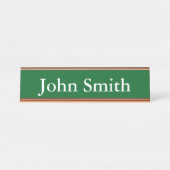 Schreibtisch Name Plate, Standard (2" x 8"), Silbe Schreibtischnamensplakette (Vorderseite )